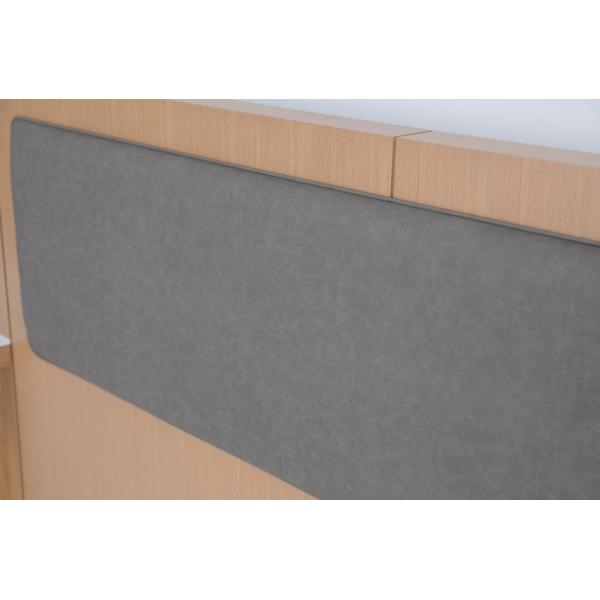 King Headboard With Two Attached Nightstands