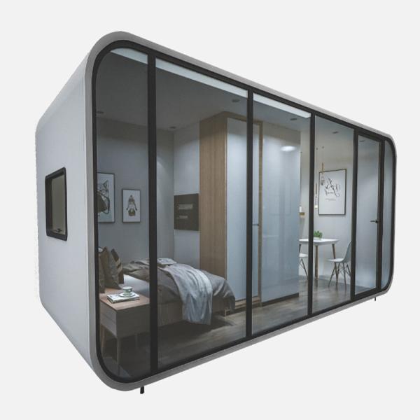 Moderno estilo pré-fabricado habitação móvel luxo moda jardim pod casa de contêiner com design