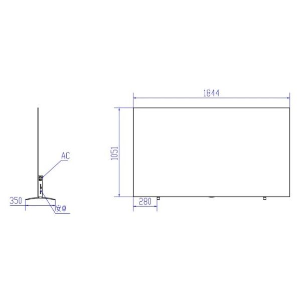 Indoor 83 Inch Android Flexible transparent oled tv ultra-thin commercial screen for Advertising