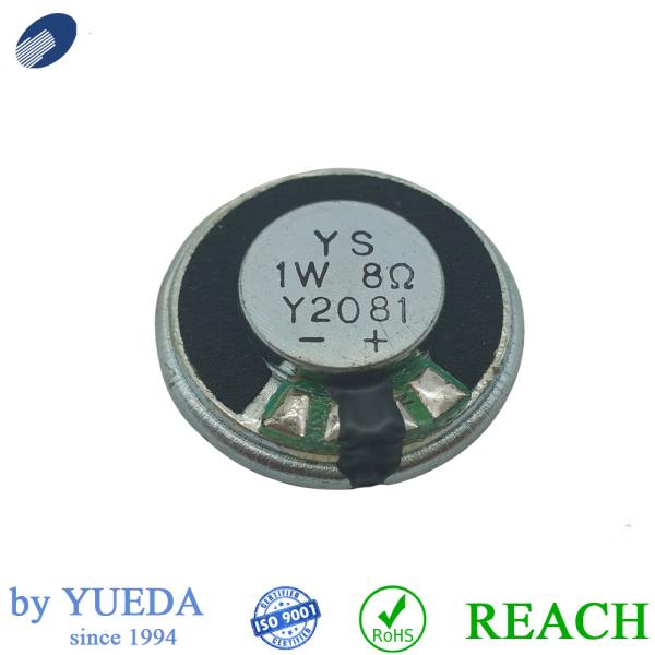 Black 1.5W 23mm Raw Audio Speakers Small Headphone Raw Speaker Drivers