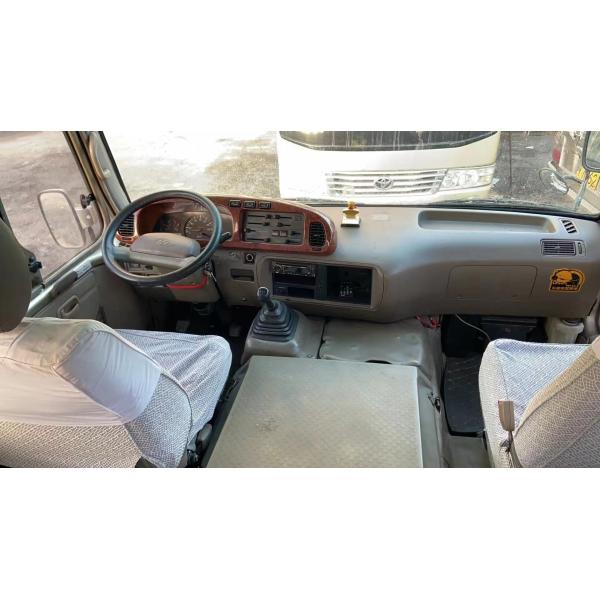 Used Toyota Bus 23 Seats Front Engine Used Coaster Sealing Window Manual Transmission