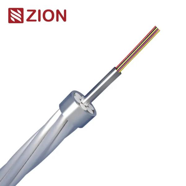 Diseño de tubos de acero inoxidable OPGW Durable cable óptico de tierra para redes de alto rendimiento