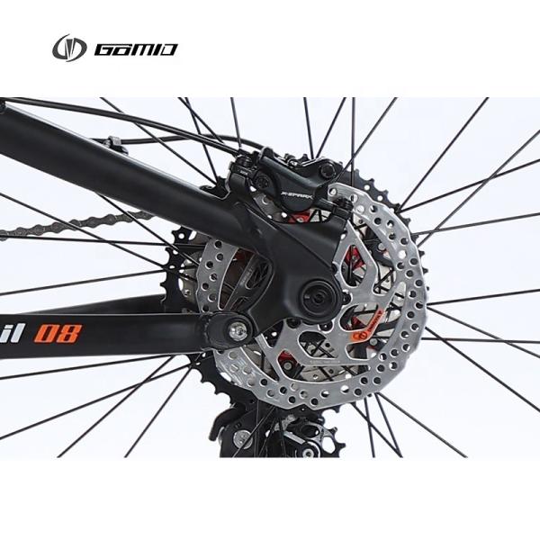GOMID OEM Full Suspension Folding Mountain Bike with SHIMANO Gear Cycle Thru Axle 29 Carton Size 150*19*80cm 17-18KG