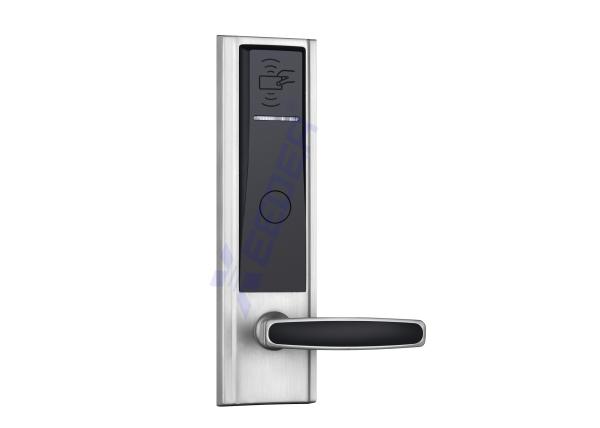 Security Card Door Locks , Card Lock For Hotel Doors Silver Color