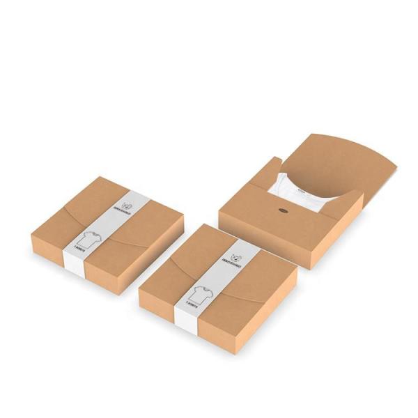 Customized Clothing Packing Boxes  T shirt Kraft Apparel Boxes