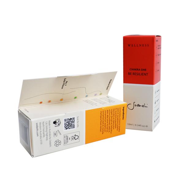 Cosmetic Packaging Box for Beauty Products Customized Embossed UV Design Durable