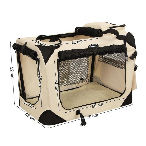 Lightweight Dog Pouch Carrier Breathable Soft Sided Customized  With Mat Food Bag