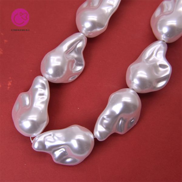 Hot Sale 14-20mm White Color Natural Baroque Freshwater Loose Pearls Beads for Jewelry Making