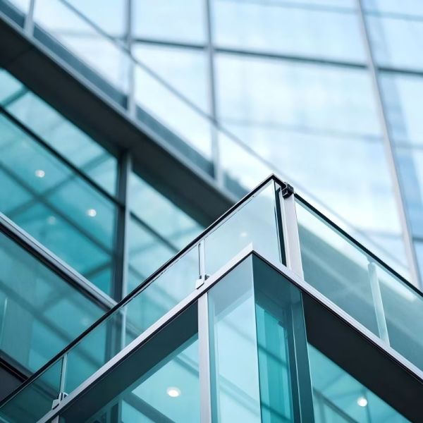 5-15mm Frosted Privacy Tempered Glass Sheet Double Silver Low E Coating For Hotel Partition