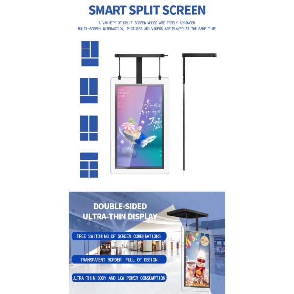 дисплей 43 LCD высокой яркости рамки 8mm стеклянный 49 55 65 дюймов