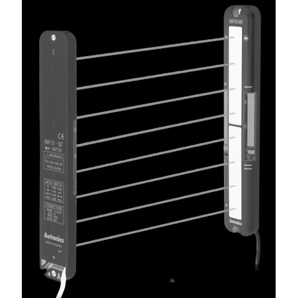 Slim body flat area sensor Autonics BWP20-12P with Fresnel lens and 4 wire 3