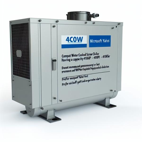 Compact Water Cooled Screw Chiller 410HP 410KW/Hr Cooling Capacity