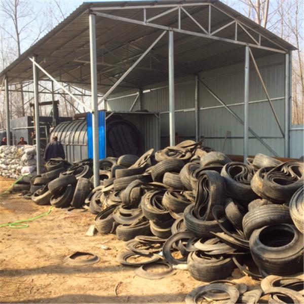 10 Ton Semi-automatic Feeding Waste Plastic Scrap Tire To Diesel Fuel Oil Pyrolysis Machine Price