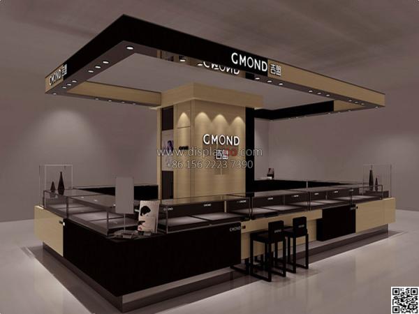 Luxurious free original design jewelry display showcase jewelry kiosk
