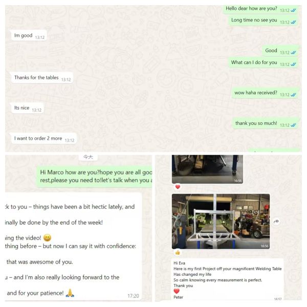 100×100mm Grid Modular Welding Workbench with Clamping System