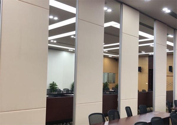 85mm Sliding Room Dividers , Wooden Partition Collapsible Divider Wall