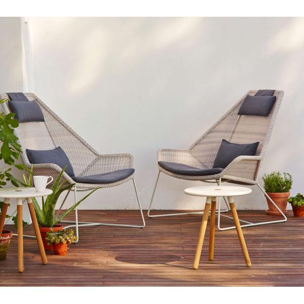 Outdoor Furniture Grey Rattan Rope Chair for Hotel Outdoor Relaxation