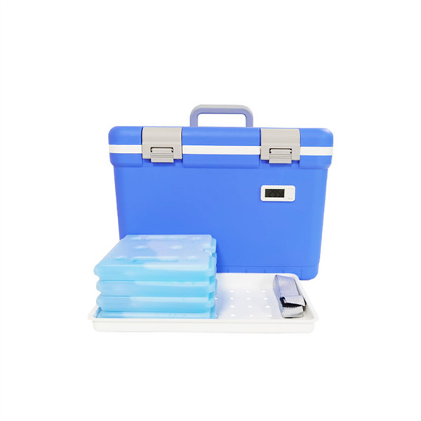 Passive Medical Cooler Box With Ice Packs 12L Capacity Engineered To Maintain Consistent Temperature Over 24hrs Duration