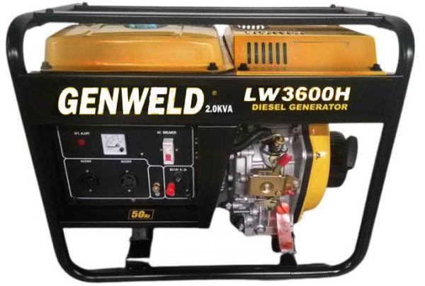 gerador 2.2kW/230V/50Hz/60Hz diesel portátil