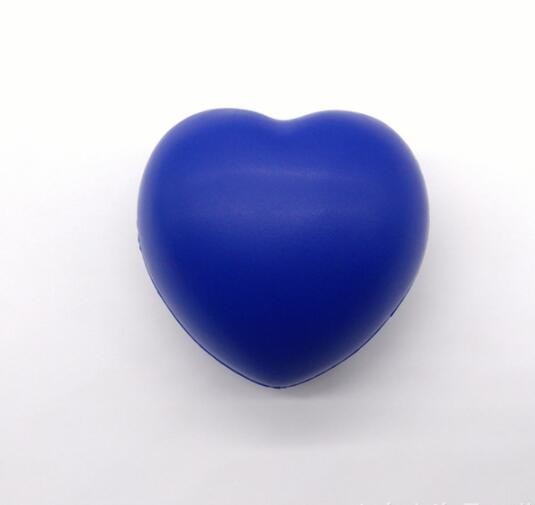 Pu Foam Stress Ball Heart Shape Promotional logo printed anti stress balls safe, non-toxic gift items branding items