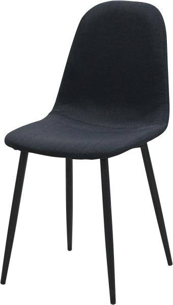 Upholstered Cover Contracted Kitchen Dining Chair Modern Black Metal Dining Chairs