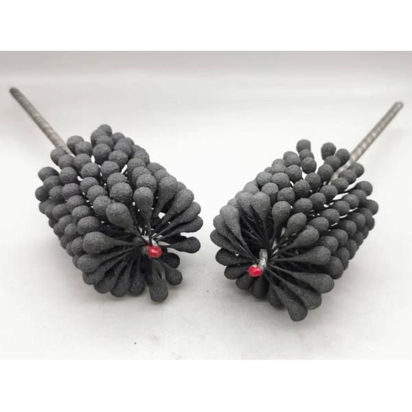 60*80*200 Cylinder Silicon Carbide Flexible Honing Brush 600 Grit