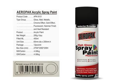 Envernize o tipo da pintura à pistola AEROPAK do aerossol da cor com o certificado ISO90001