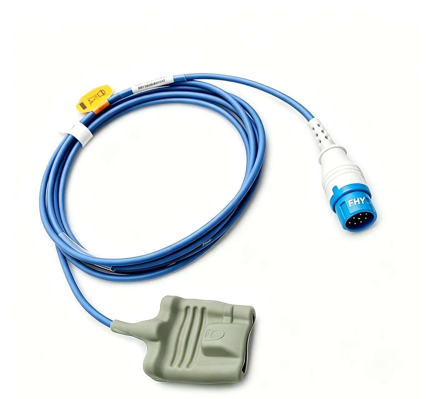 Silicone Reusable SPO2 Sensor 3m Adult SpO2 Sensor 12 Pin Compatible HP M1722A Adult