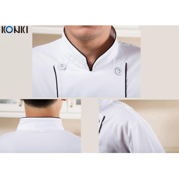 Long Sleeves White Personalized Chef Coat  Whites Chefs Clothing