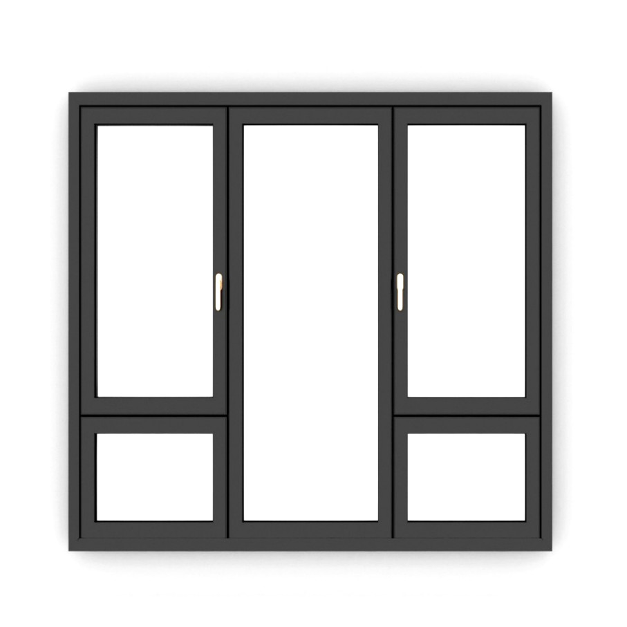 Chinese Manufacturer Customized Sliding Windows Door Double Glass Hurricane Impact Aluminium Sliding Window