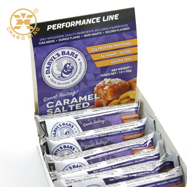 Custom Design Chocolate Bar Box with 250-350gsm Coated Paper for Eco-Friendly Display Packaging