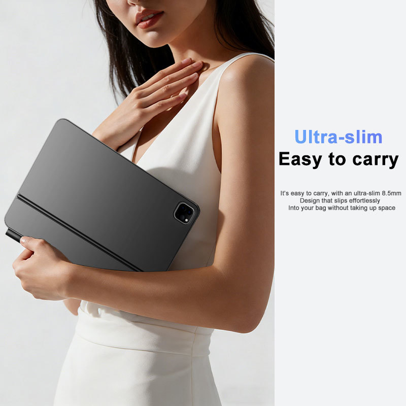 B2B Wholesale Floating Magnetic Wireless Keyboard Case Metal Scissor Keys Smooth Trackpad Rechargeable for iPad Air Pro 10.9/11
