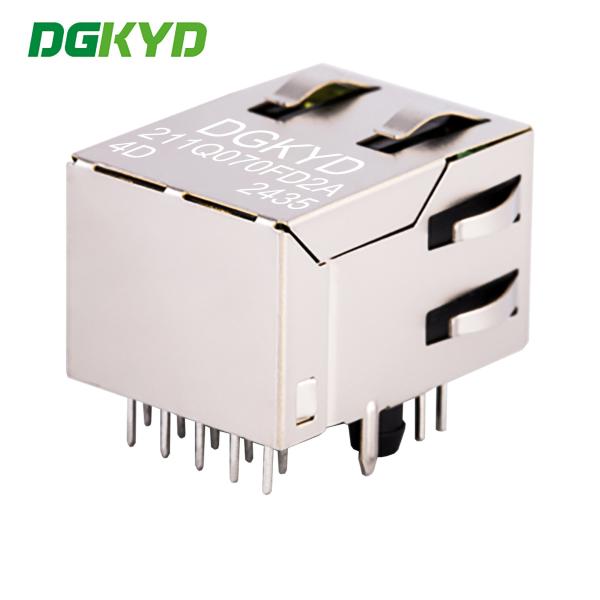 RJ45 光とトランスフォーマーEthernet統合ギガビットコネクタ DGKYD211Q070FD2A4D