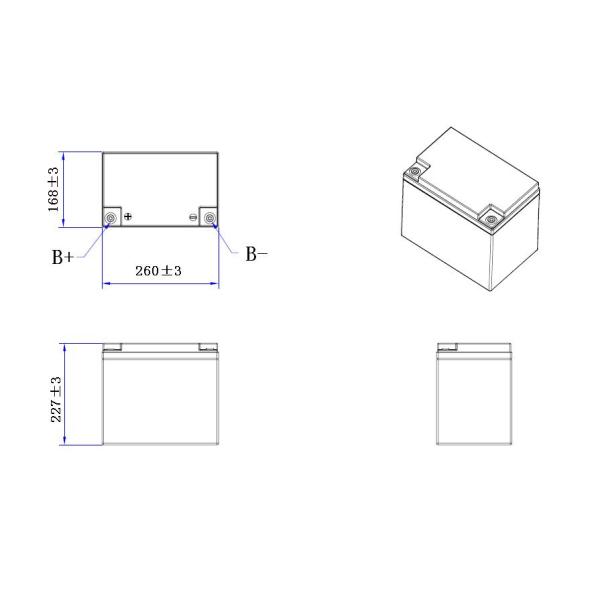 le CE de batteries de phosphate de fer de lithium de batterie de 12v 75ah a approuvé