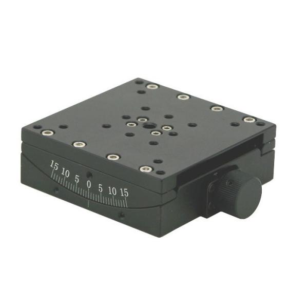 15 Degrees Adjustment Manual Microscope Stage Arc Swing Platform Worm Gear And Worm Drive