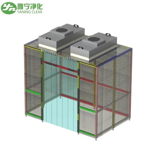 Customizable Modular Cleanroom Booth with Stainless Steel Frame and Acrylic Panels Portable Small Clean Room Booth