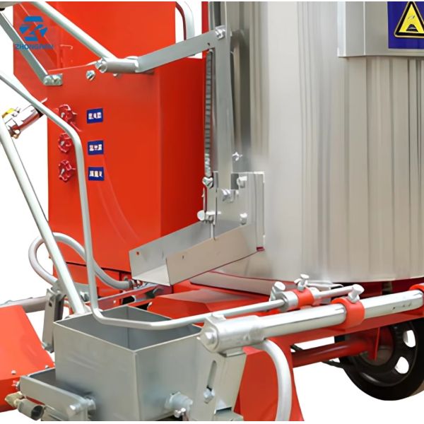 100kg LPG Heated Painting Thermoplastic Road Marking Machine / Equipment For Road Construction