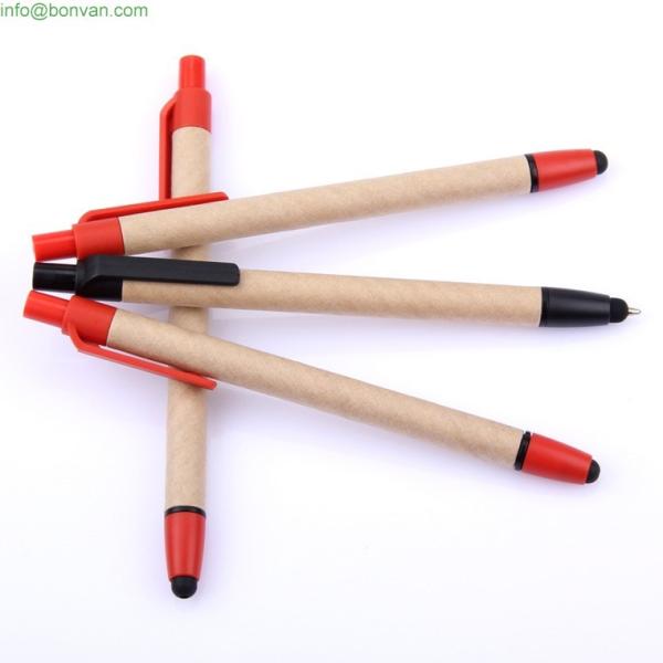 eco paper touch stylus pen,paper stylus touch pen, advertising paper pen
