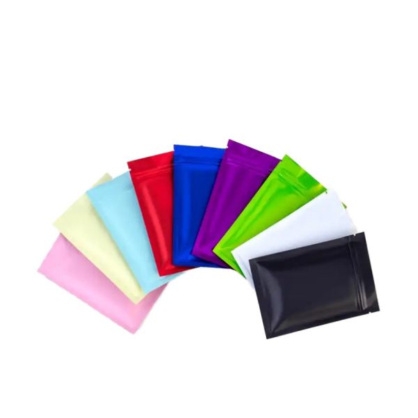 Wholesale Different Color Gravure Printing Zipper Bag Matte Self-Sealing Aluminum Foil Packaging Bag