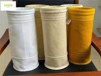 Temperatura alta del bolso de filtro del cemento de la membrana de la fibra de vidrio de la tela de Needled