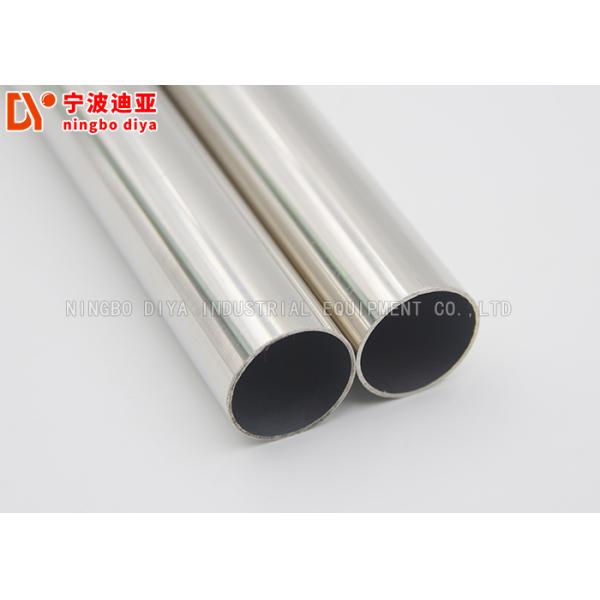 28 Mm Round Shape Metal Lean Tube Silver Color For Industry 4M /6M Length