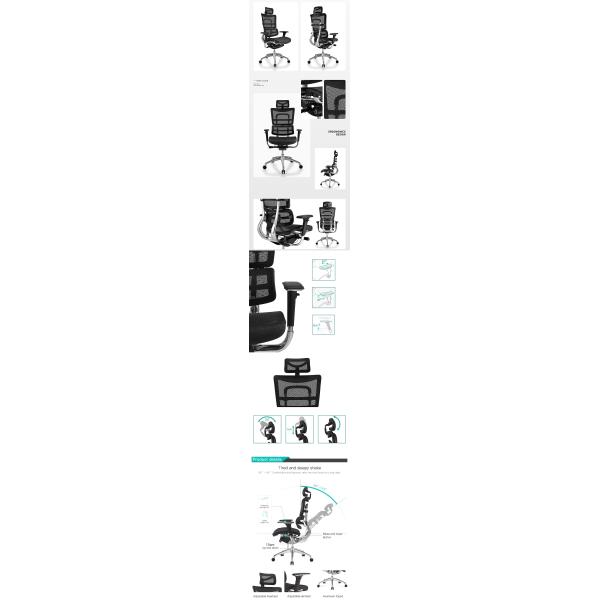 Регулируемый металлический вращающийся игровой стул для удобного и регулируемого сидения
