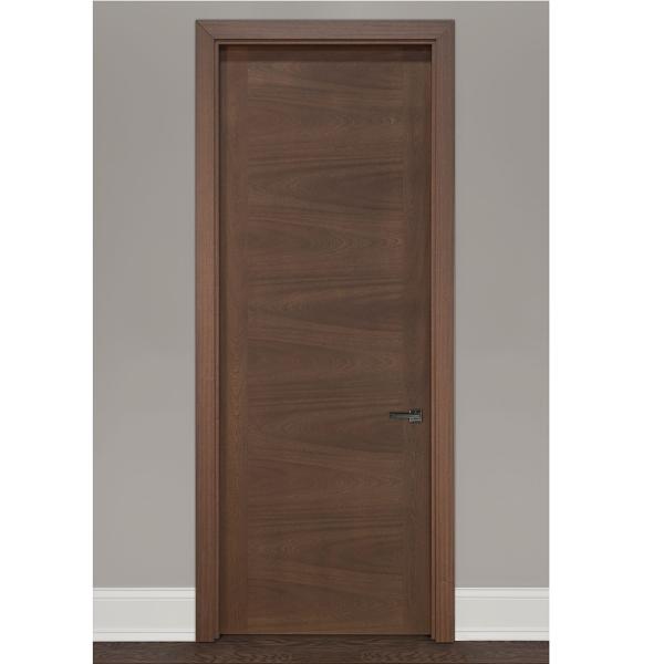 OEM Interior Wood Doors Durable Panel Bedroom Beige Grey Melamine Interior Door With Lock