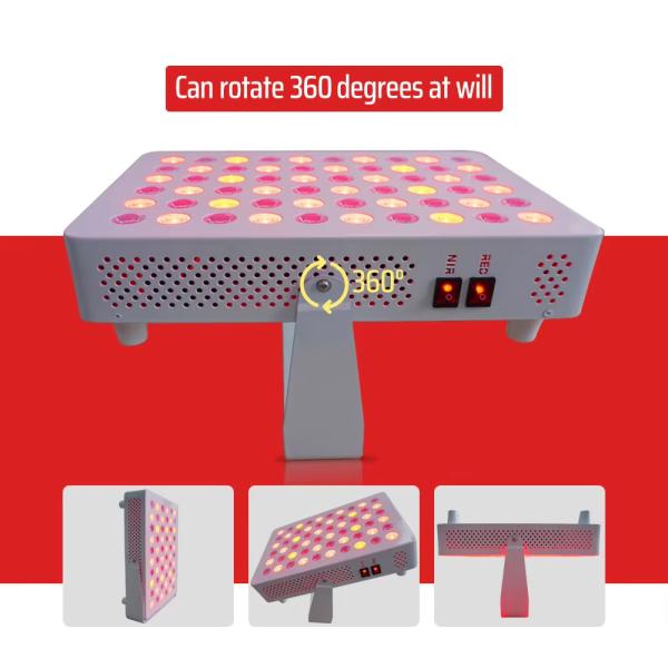Панель для светотерапии красным светом с двойными диодами 660 нм и 850 нм, 30 градусов, для ухода за кожей тела в домашних условиях