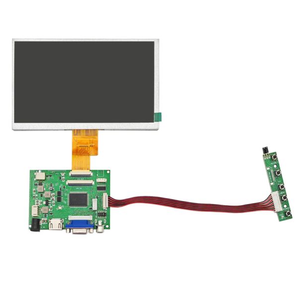 7 inch 1024x600 Full HD HDMI LCD Display 1000nits TN LCD Module Wide Temperature LVDS FPC 40pin Connector
