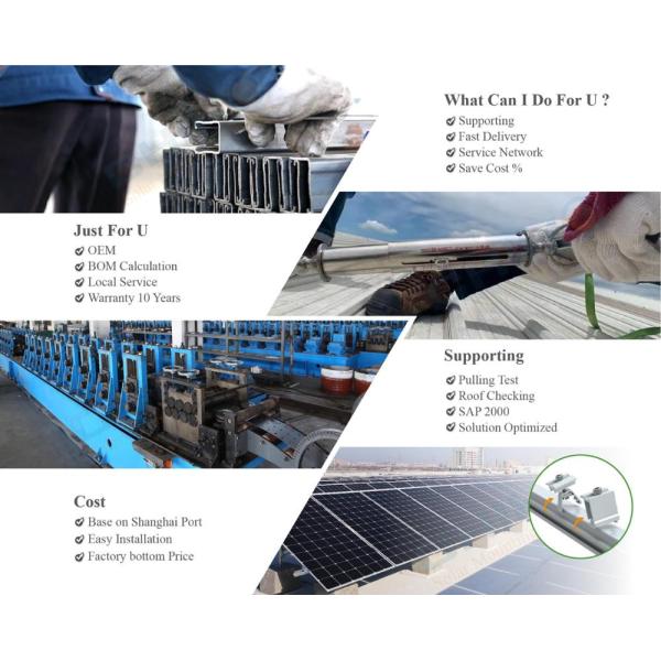 Photovoltaic Solar Panel Clips Clamps PV Mounting Installation Clamps