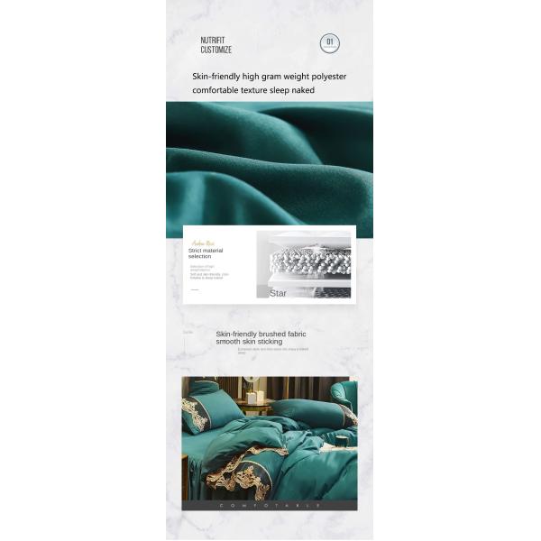 Custom Polyester Fabric Bed Skirt Bedding Set for Adults and Children Duvet Included