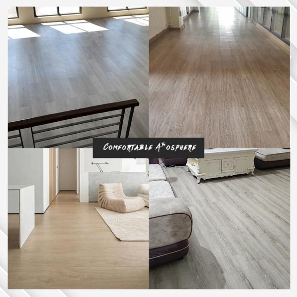 Fácil de instalar Piso SPC Ingeniería de suelo de madera maciza Laminado piso Spc pisos Click Vinyl Stone Pvc Compuesto
