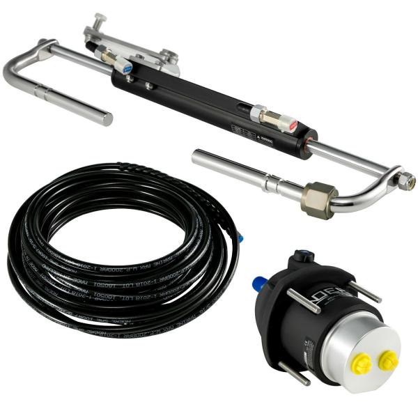 350hp Stainless Steel 8m Mechanical Boat Steering System Outboard Motor Hydraulic Steering Kit