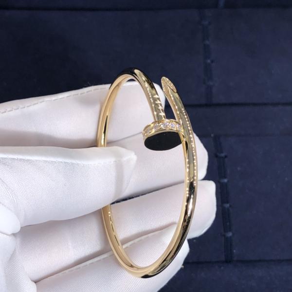 New Fashion Jewelry Bracelet  Pure 18k Gold Cartie Juste Un Clou Bracelet With Natural Real Diamonds